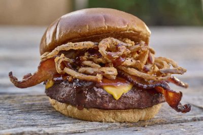 Candied Bacon Burger at Sonny's BBQ